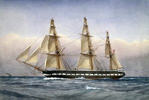 HMS Glasgow en el mar en 1861, 1903